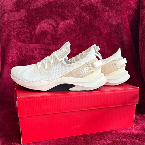New Balance Shoes - New Balance Women's Beige and White Sneakers